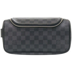 Louis Vuitton Toiletry Handbag Pouch Damier Graphite N47625 LV 1337 LOUIS VUI...